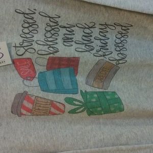 Gildan Medium STRESSED, BLESSED & BLACK FRIDAY OBSESSED sweatshirt, NWT